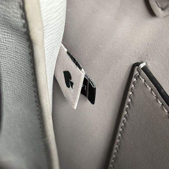 Kate Spade Knott Pebble Leather 2-Way Medium Satchel Black Handbag Shoulder Bag - Picture 9 of 16